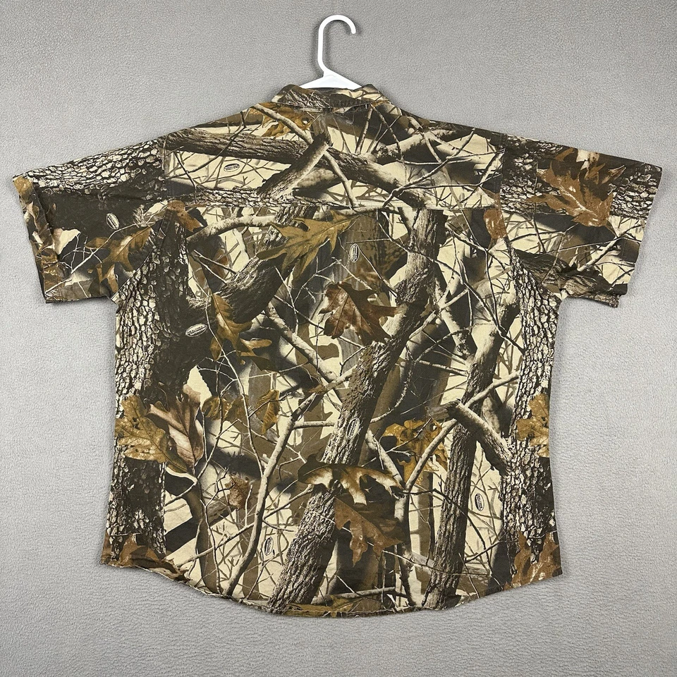 Vintage Woolrich Shirt Men XL Camo Button Down Realtree Hardwoods Camouflage EUC - Image 2 of 4