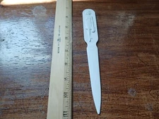 Vintage Fuller Brush Co. White Plastic Advertising Letter Opener Man Woman