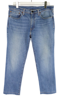 Levi's 511 Herrenjeans W34 L25 Slim Fit Reißverschluss Fly Fade Effekt Blau