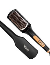 Nicebay Hair Straightener Brush, Negative Ion Hair Straightening Brush for Women