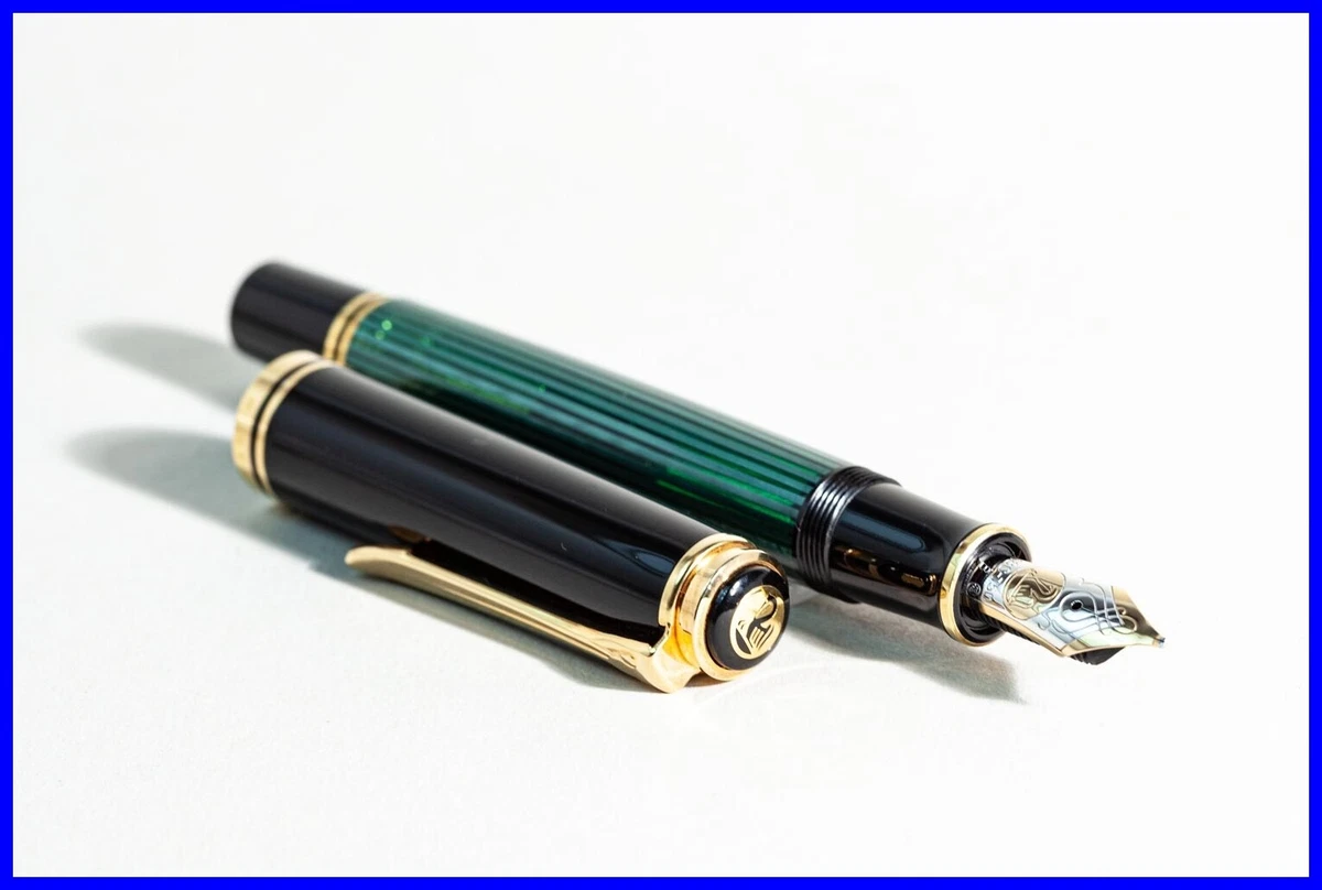 1990s PELIKAN old style M800 W.GERMANY piston filler 18ct B BROAD nib PF stamped