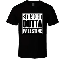 Straight Outta Palestine Arkansas City Compton Parody Grunge T Shirt