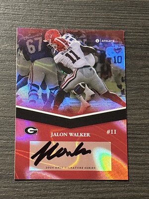 2024 Onit Georgia Bulldogs #TCS-38 Jalon Walker AUTO Autograph