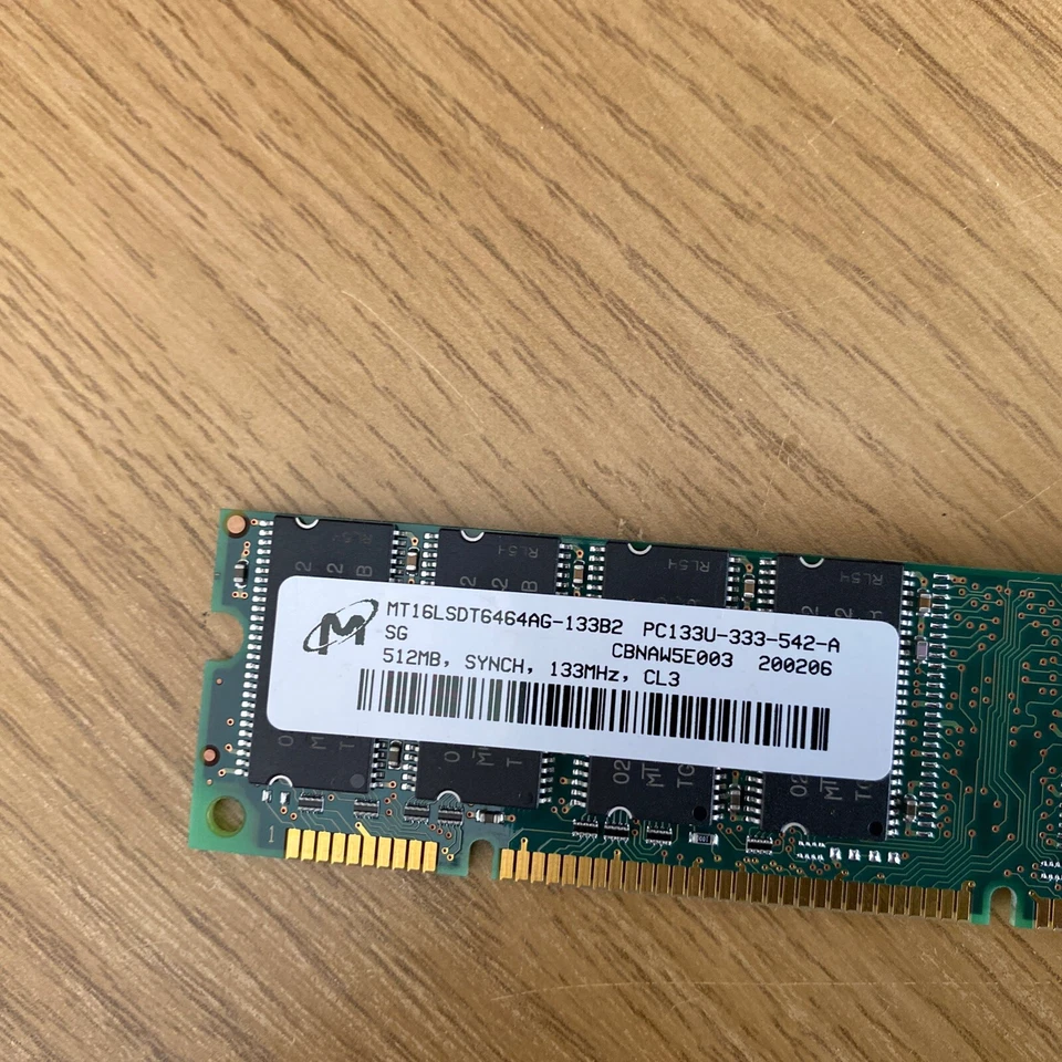 Micron MT16LSDT6464AG-13382 512 MB Memory RAM Module - Image 2 of 3