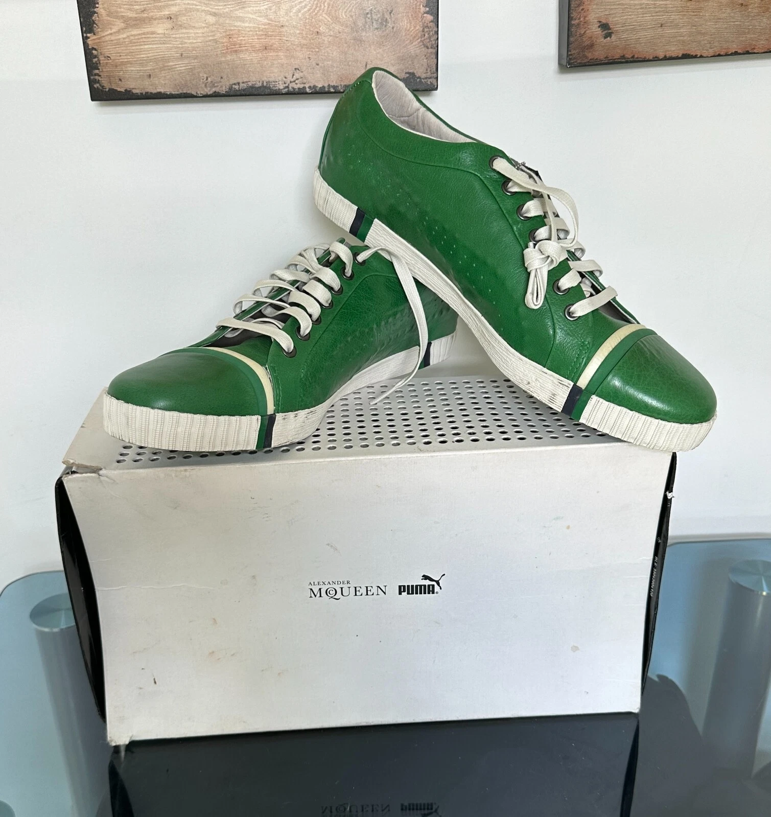 Baskets vertes homme Puma Alexander McQueen T44 Etat neuf