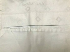 RALPH LAUREN HOME KEATING COLLECTION JACQUARD COTTON EURO PILLOW WHITE SHAM