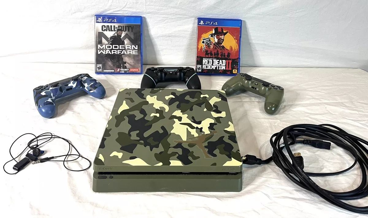 Console PS4 Slim 1TB Edição Limitada Call of Duty WWII Seminovo