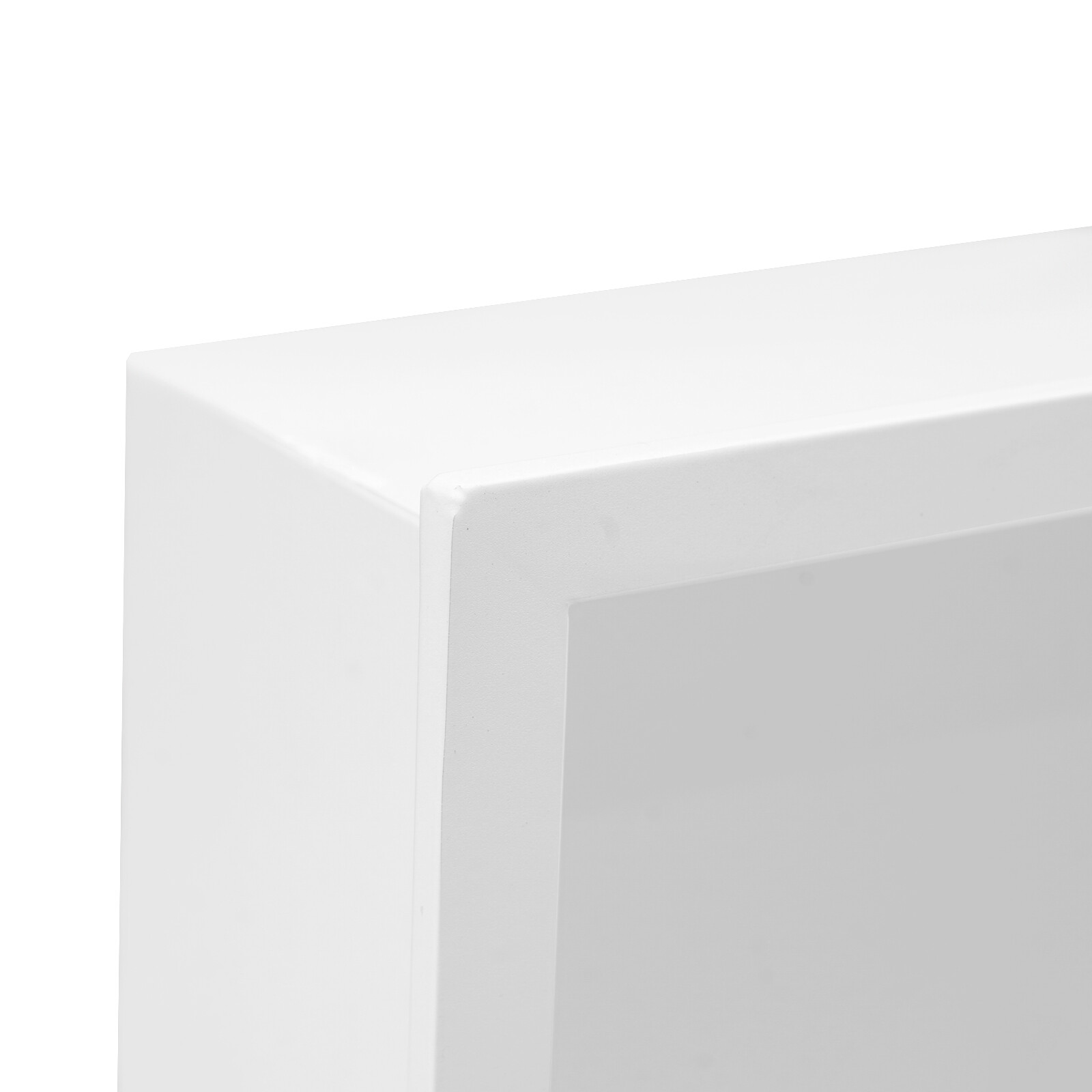 Recessed Shower Storage Shelf Stainless Steel White Bathroom Shower Organizer US