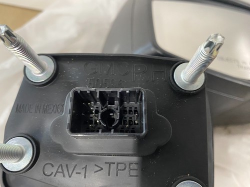 Espejo retrovisor eléctrico térmico del lado derecho del pasajero GMC Sierra 1500 2019-2025 OEM - Imagen 3 de 9