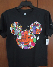 New Disney World Happy Halloween 2022 Sz XL 14 Youth Cotton Chest 35 Length 22