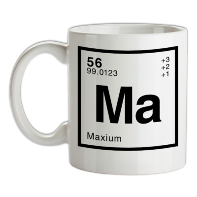 Max - Periodic Element Becher - Familienname - Familie - Name - Tee - Kaffee
