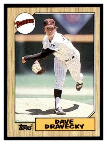 1987 Topps #470 Dave DRAVECKY  Pitcher  San Diego PADRES EXcellent FREE shipping