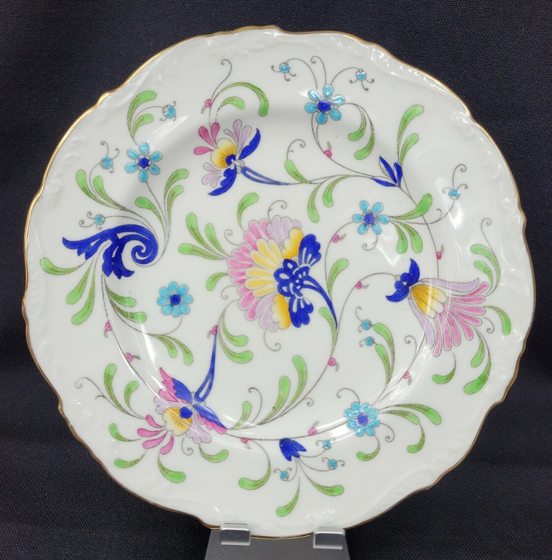 【COALPORT】アンティーク　プレート✖️2枚　Ａ Vintage Coalport Bone China FANFARE JAPAN Period 1800 Salad Plate