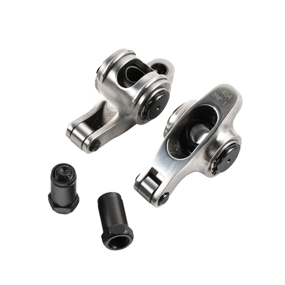 Stainless Steel Roller Rocker Arm Set BBC 454 396 427 1.7 Ratio 7/16