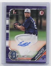 2019 Bowman #PA-EJ Eduardo Jimenez Prospect Autographs Purple #/250