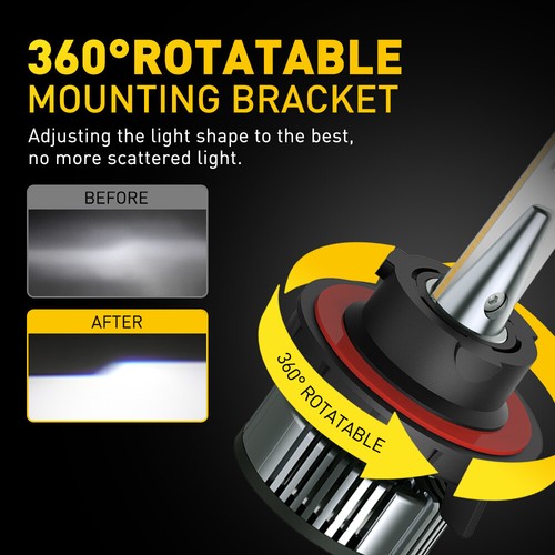 AUXITO H13 LED Headlight for Ford F250 F350 Super Duty 2005-2022 High Low Beam - Picture 6 of 15