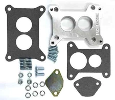 350 Holley 2 barrel Adaptor To Holden Blue & Black Varajet Manifold 10-219