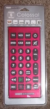 NEW Living Solutions Colossal 11" Universal Remote - Controls 6 Devices - Red