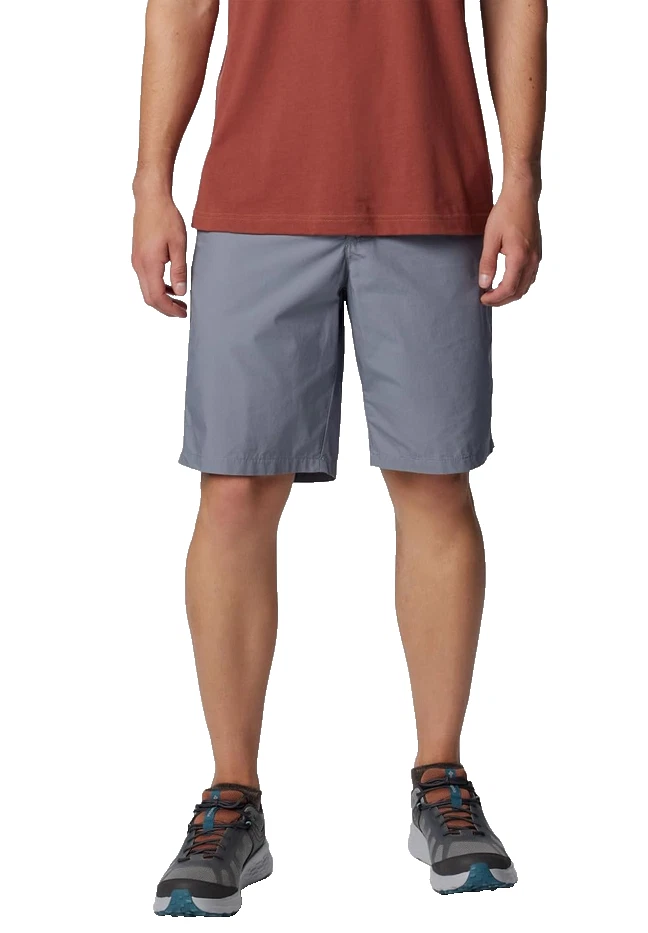 Columbia Mens Washed Out Short, Grey, 40W× 10L
