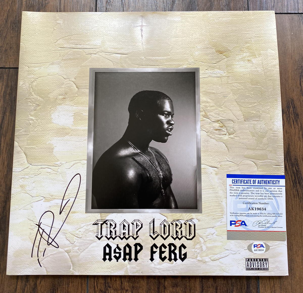 ASAP FERG SIGNED AUTOGRAPHED (TRAP LORD) ALBUM VINYL LP ASAP ROCKY