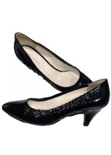 Prada Black Pumps 2 in Heels Vernice Soft Nero Calzature Donna Sz 6.5 - 7 (37)