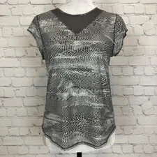 Lululemon For The Run Short Sleeve Brown White NO SIZE