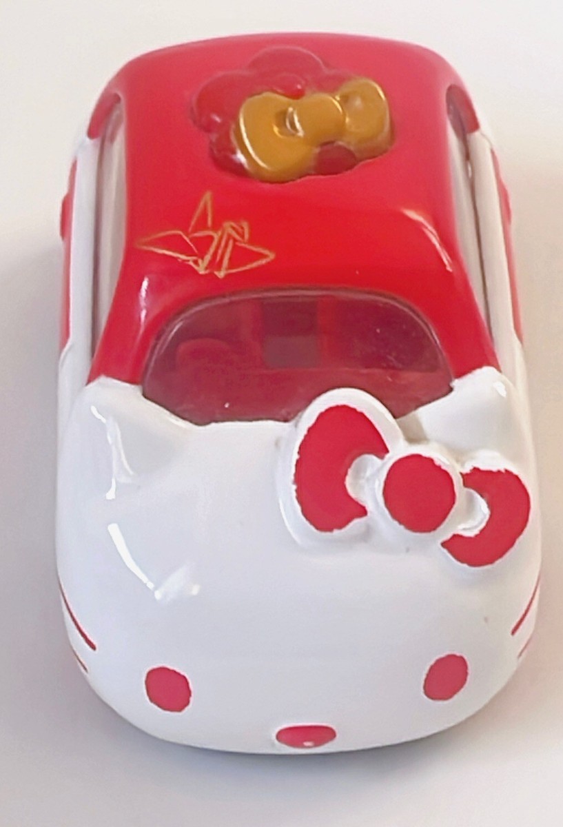 激レア Hello Kitty カー用品4点セット Sanrio Hello Kitty Pull Back Car Takara Tomy Set of 3 Sanrio