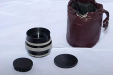 Angeniuex 50mm f1.5  FAST and RARE Exakta lens. Type S21. Made in France. Caps.