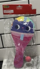 Plastic Paddle Ball w/ String Attached Classic Retro Toys for Kids