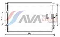 AVA Clever Choice Kondensator Klimaanlage ** Clever FIT ** KA5229D FüR KIA Soul