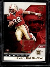 2002 Pacific #41 Kevan Barlow Game Worn Jerseys