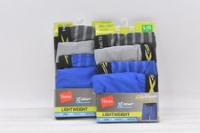 lot of 2 Boys Hanes X-Temp Boxer Briefs Regular Length Size Large (8 total pairs