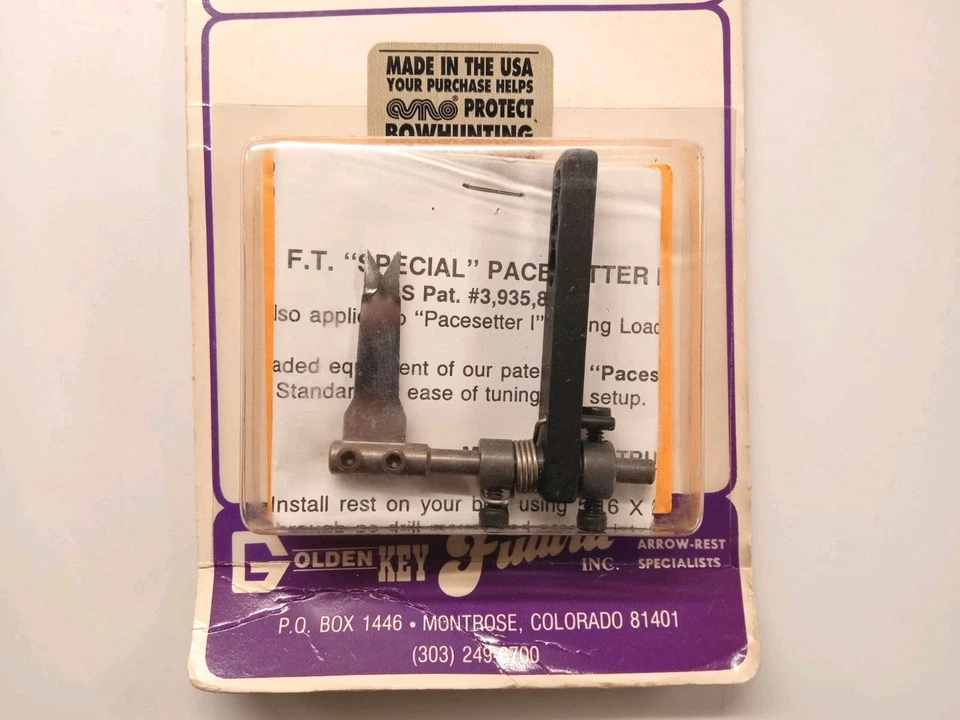 Golden Key Futura FT Special Pacesetter I Arrow Rest AR-111-RH NOS - Image 3 of 4