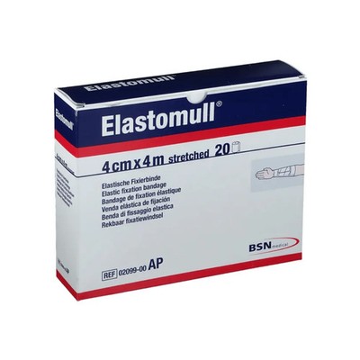 BSN Elastomull elastische Fixierbinde 4 cm x 4 m für Wundversorgung | Packung