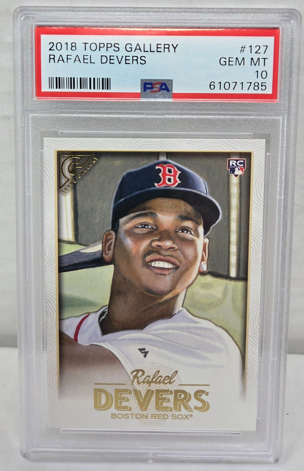 2018 Topps Gallery RAFAEL DEVERS RC ROOKIE CARD PSA 10 GEM MINT