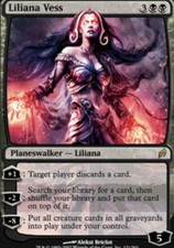 Damaged, English MTG Regular Liliana Vess Lorwyn Magic the Gathering