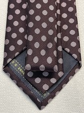 ERMENEGILDO ZEGNA XXXXX 100 SILK MEN'S Neck Tie W: 3 1/2" BY L:60" MADE IN ITALY