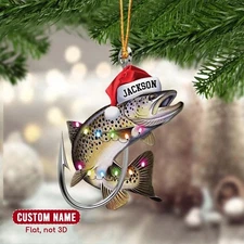 Trout Fish Christmas Ornaments For Xmas Tree GLC054567