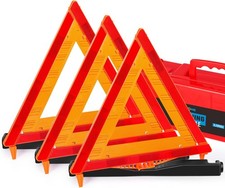 Safety Triangles DOT Approved, 3 Pack Foldable Warning Reflective Triangles, US