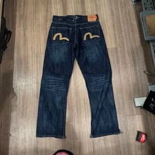 Vintage Evisu EV Genes Painted Seagull Jeans ...