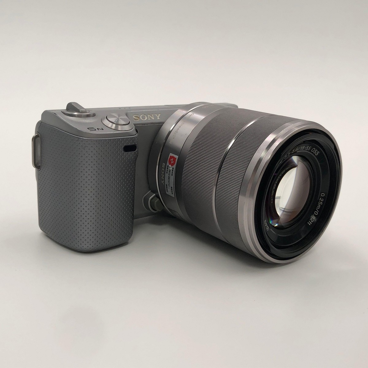 Sony Alpha NEX-5N Mirrorless Silver Camera Kit Lens E 18-55mm f