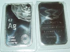 Elemetal 1 troy oz .999 Fine Silver Bar Bullion AG Sealed Bar