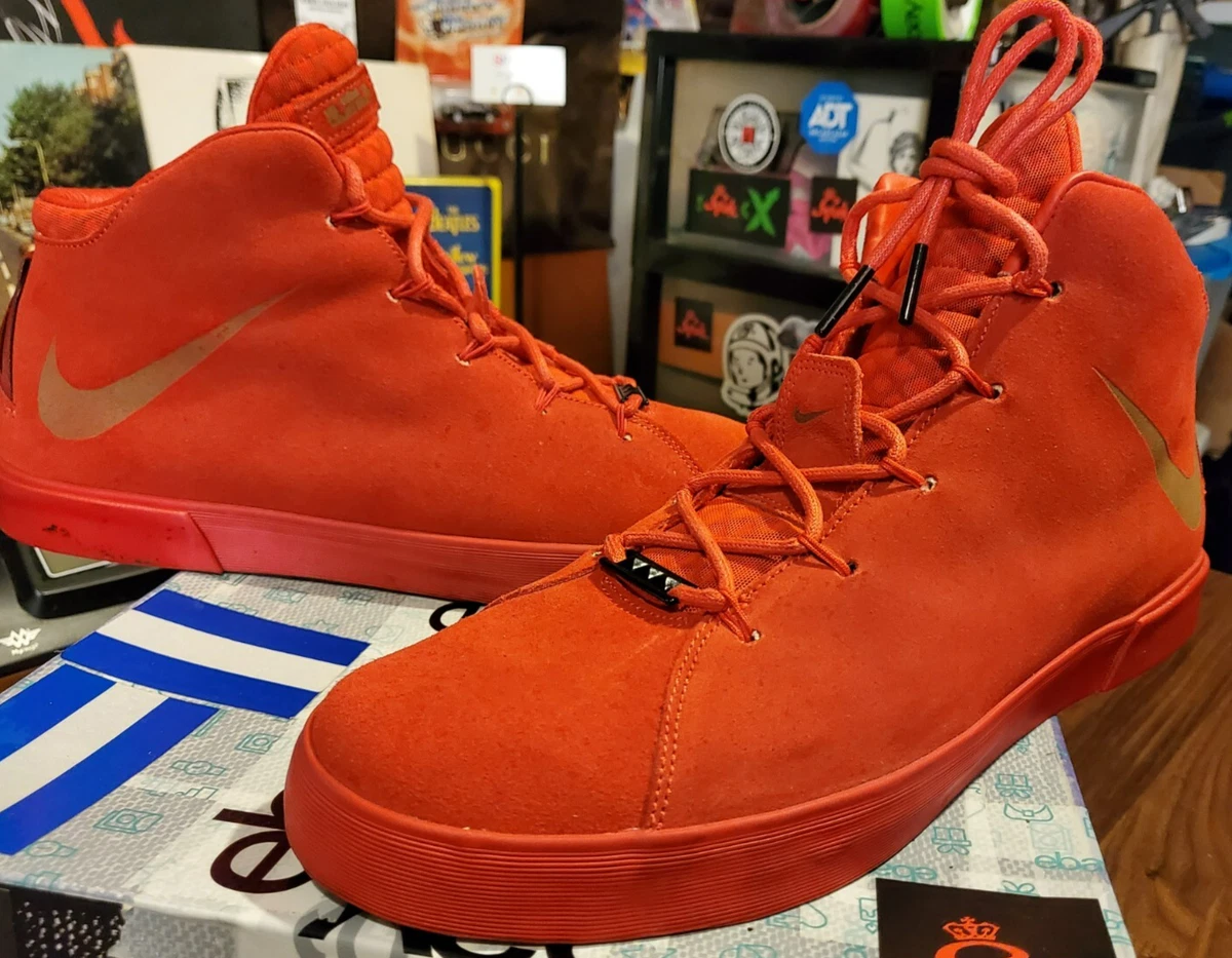 Nike LeBron 12 NSW Lifestyle QS Black Challenge Red for Sale 