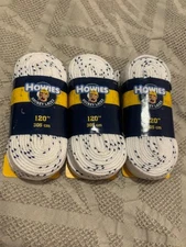 Lot of 3 Pairs of Howies Hockey Skate Laces, Size 120”