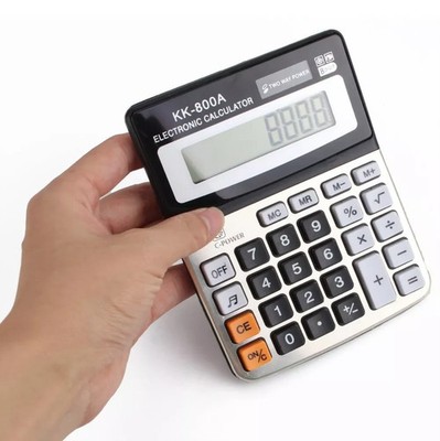 Tischrechner mit 8 Ziffern Display, Dual Power mit Sound - Business & Accounts