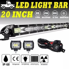20 Led Light Bar Spot Flood Combo 4inch Pods Offroad For Jeep Truck Suvwiring