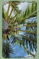 Good Vibes Tropical Lined Notebook Lined Journal with Palm Tree Cover Beach-T
