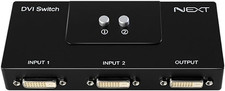 DVI Manual Switch Box 2 Port Single Mode 1080p Monitor Projector Adapter