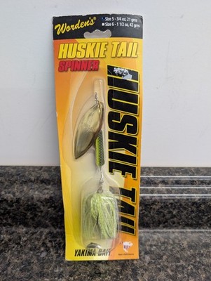 Worden's Huskies Tail Spinner Muskie Tail - 5'' - 3/4 oz - Chartreuse - Yakima