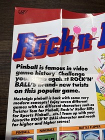 Rock 'N Ball NTV-R4-US NES Nintendo Insert Poster Only